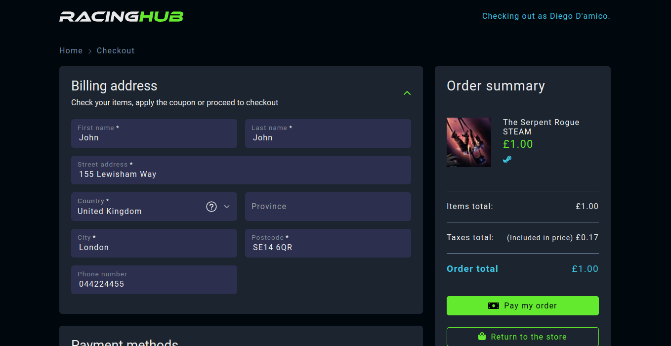 Checkout