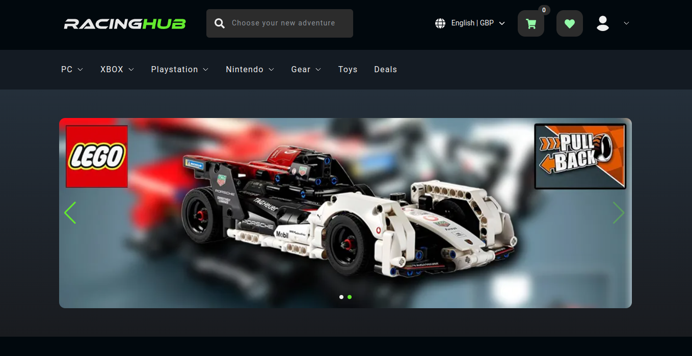 Racing Hub - Homepage