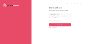 Muslim Eventz - 2nd factor authentication Muslim Eventz - 2nd factor authentication